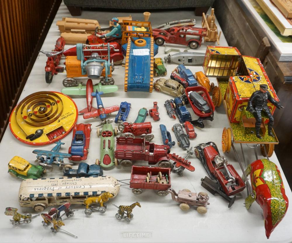 Appraisal: COLLECTION WITH CAST AND SHEET METAL TOYS MOSTLY MODEL CARSCollection