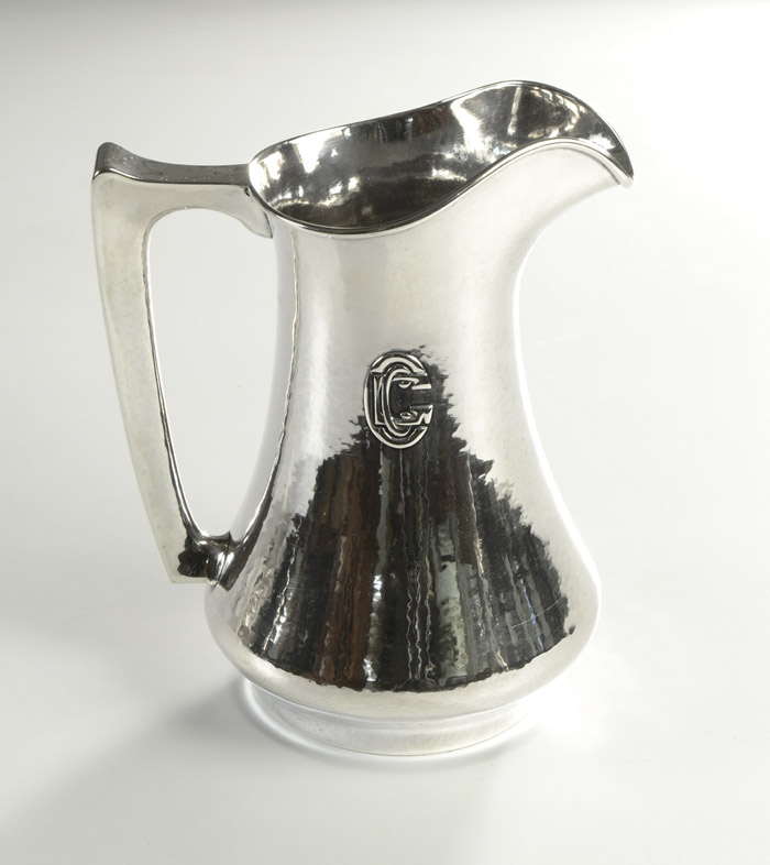 Appraisal: THE KALO SHOP STERLING SILVER PITCHER Arts Crafts pattern P