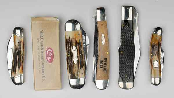 Appraisal: Case XX Fort City Knife Collectors Club Folding Knives Lot