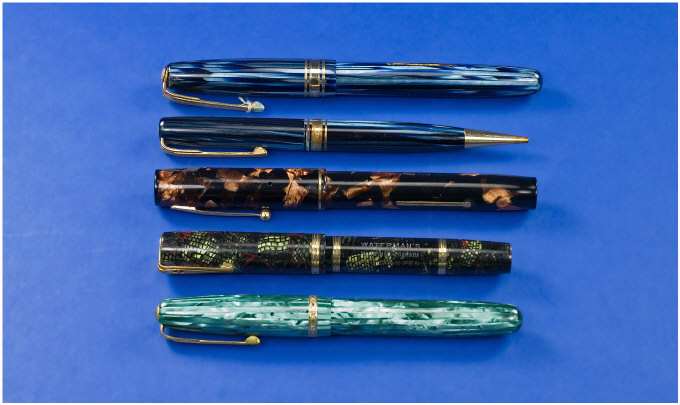 Appraisal: Waterman Five Waterman items -One set and three pens W