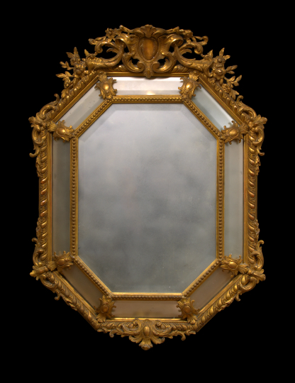 Appraisal: Napoleon III Giltwood Looking Glass third quarter th century of