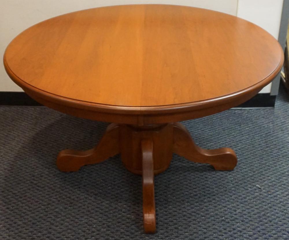 Appraisal: Early American Style Cherry Round Extension Table with Two Leaves