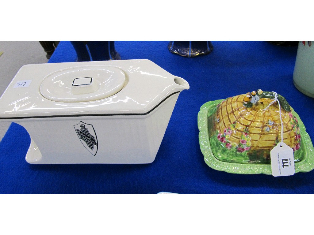 Appraisal: Royal Winton 'Beehive' butter dish and an Art Deco 'Kelvinator'