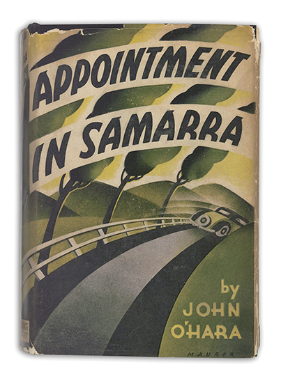 Appraisal: O'HARA JOHN Appointment in Samarra vo gilt-lettered black cloth slightly