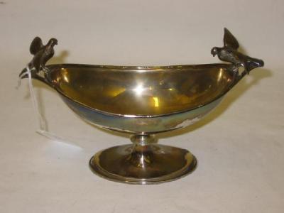 Appraisal: A SWEETMEAT DISH of oval form with moulded rim pierced