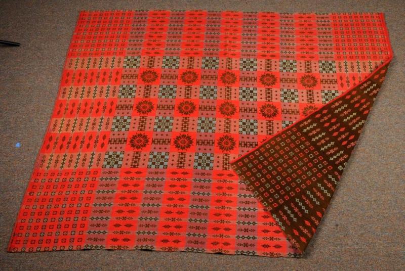 Appraisal: Antique Coverlet Description Hand stitched No staining holes or repairs