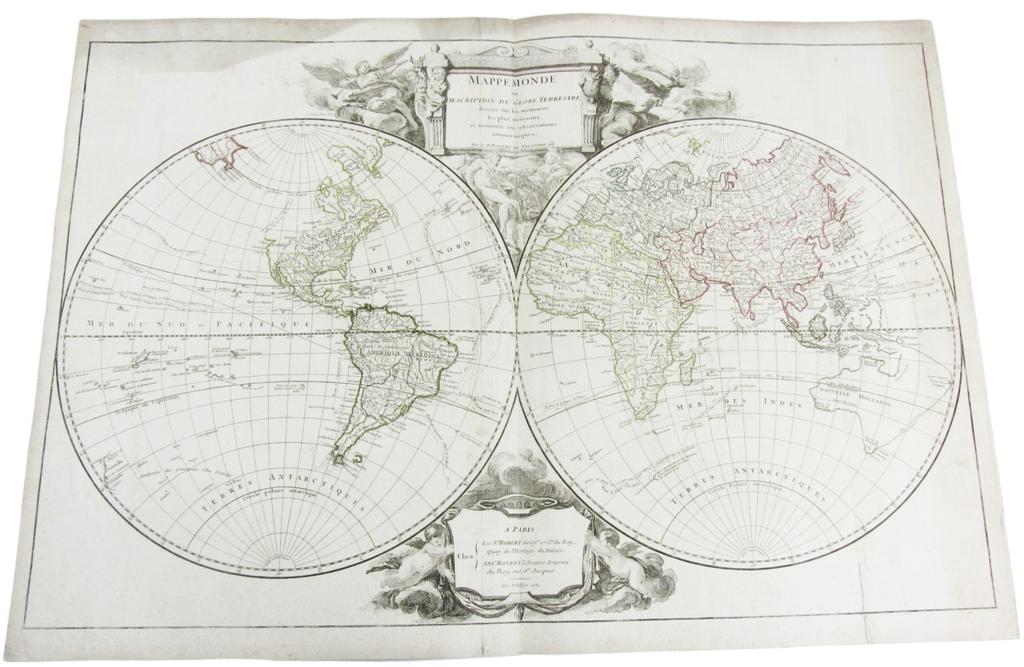 Appraisal: Vaugondy Robert de Mappemonde ou description du globe terrestre Paris