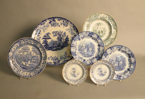 Appraisal: Group of Staffordshire tablewares late th early th pieces