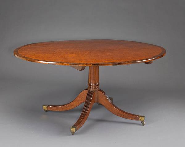 Appraisal: A Regency rosewood crossbanded mahogany breakfast table first quarter th