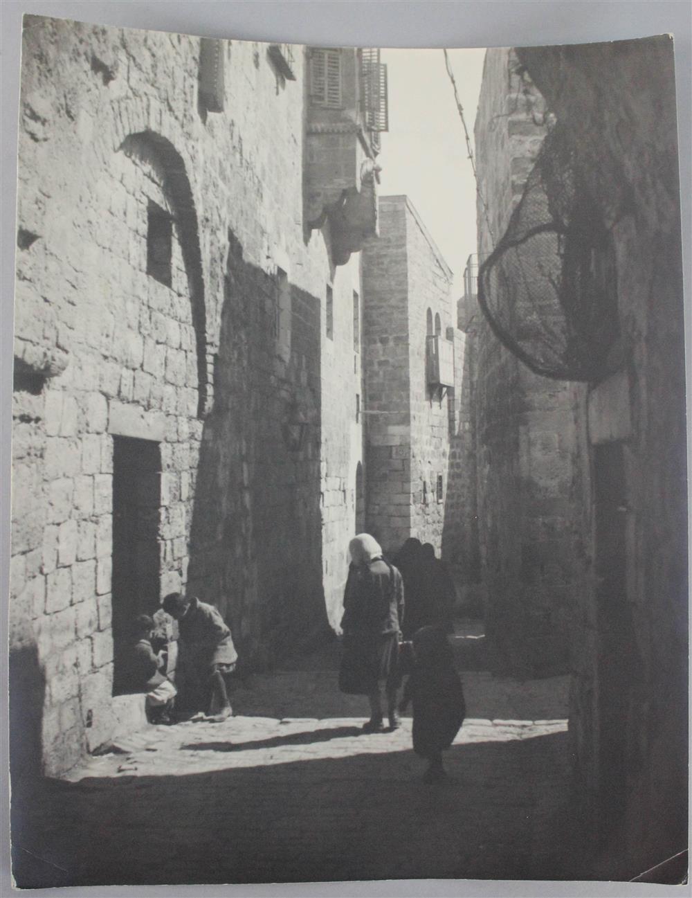 Appraisal: ELEANOR PARKE CUSTIS AMERICAN - A STREET OF JERUSALEM Bromide