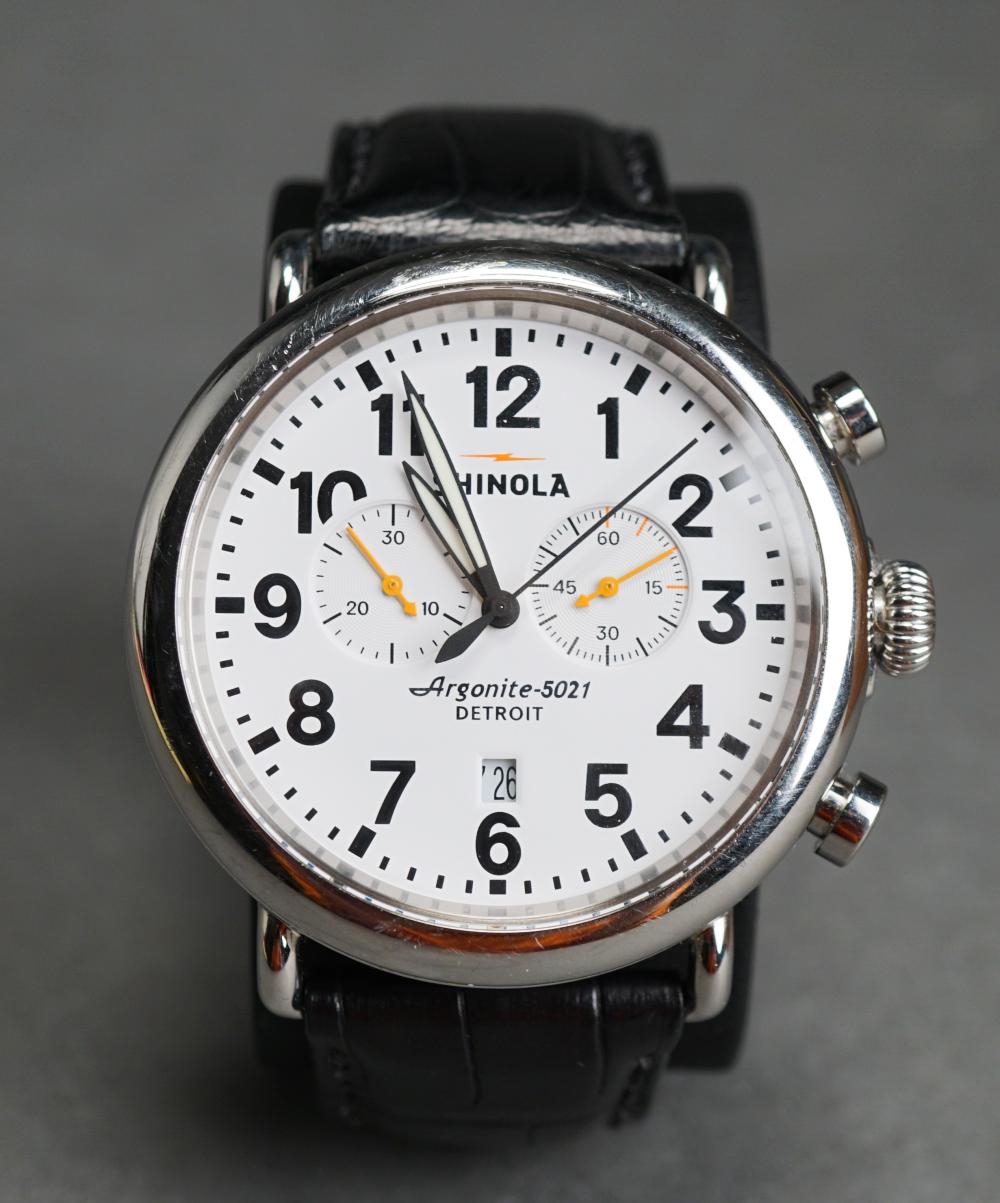 Appraisal: Shinola Detroit Argonite- Stainless Steel Wristwatch with the Original Wood