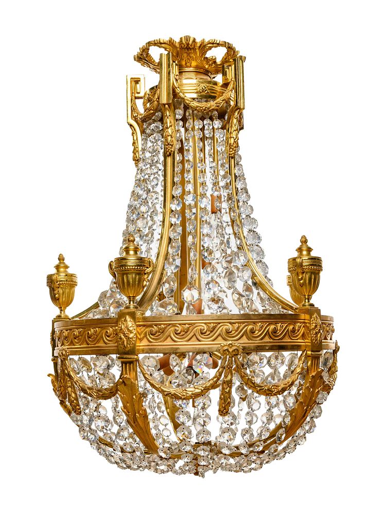 Appraisal: A French Neoclassical Style Gilt Bronze Ten-Light Chandelier A French