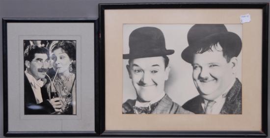 Appraisal: LAURAL HARDY PHOTOGRAPH Along with of harpo Marx Property from