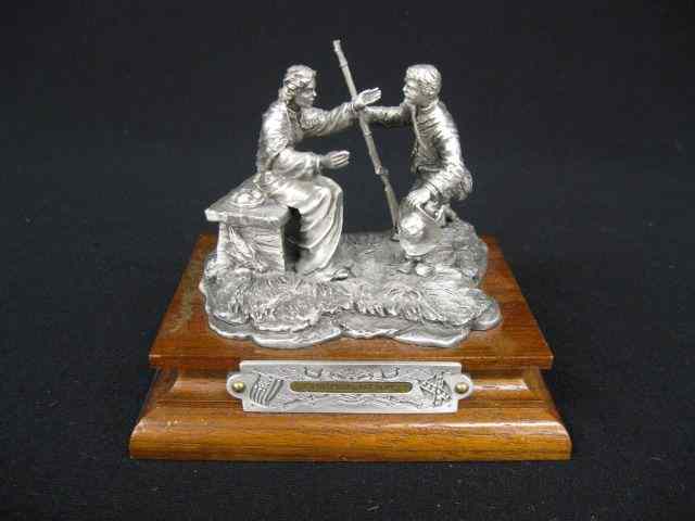 Appraisal: Chilmark Pewter Figurine ''Godspeed my son'' by Francis J Burnum