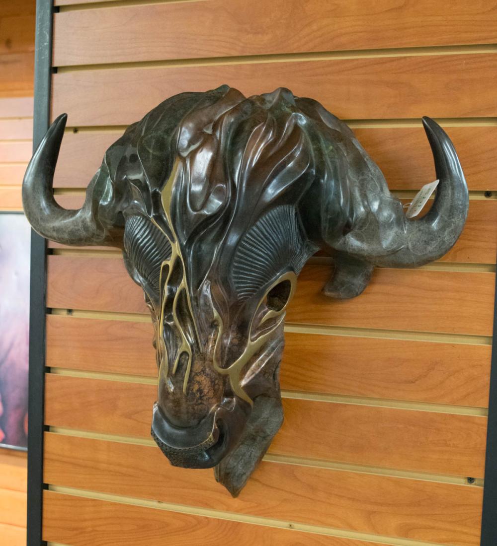 Appraisal: DEROY SHARP DEACON Kansas th st century bronze sculpture Bison