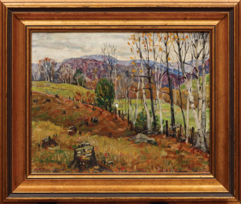 Appraisal: Margaret Frances Robinson American New Orleans - Autumn Landscape oil