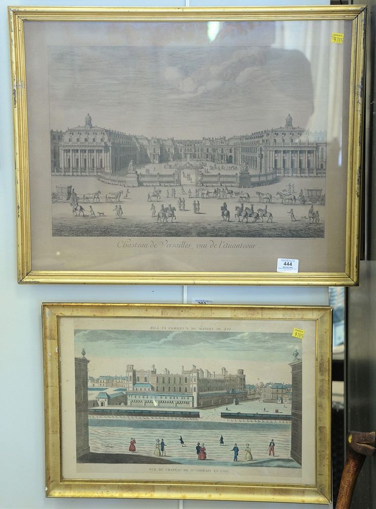 Appraisal: Group of Four Vue D'Optique Engravings to include two by