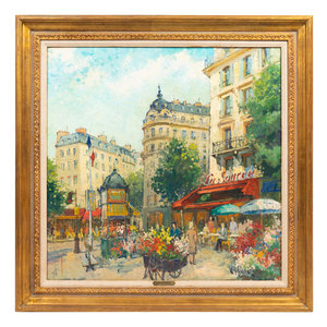 Appraisal: Constantin Kluge French Russian - Place de Trocadero oil on