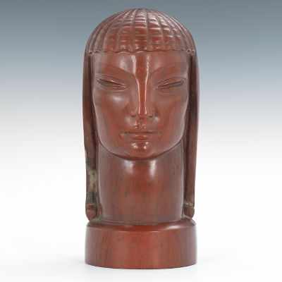 Appraisal: Joseph C Motto American - Bust of a Woman Red