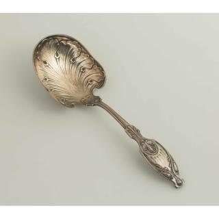 Appraisal: Gorham Sterling Serving Spoon Gorham sterling serving spoon with gilt