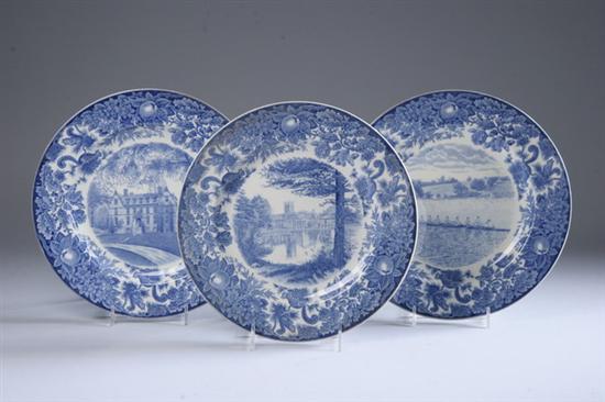 Appraisal: TWELVE WEDGWOOD ST PAUL'S SCHOOL PLATES Circa impressed Wedgwood mark