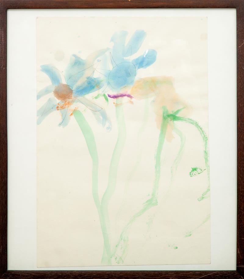 Appraisal: th Century School Untitled Flowers Watercolor on wove paper unsigned