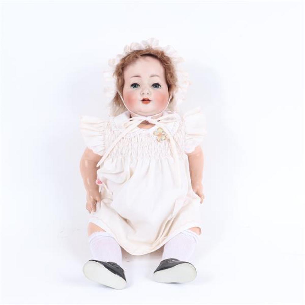 Appraisal: KONIG WERNICKE LARGE LIFESIZE GERMAN BISQUE CHARACTER TODDLER BABY DOLL