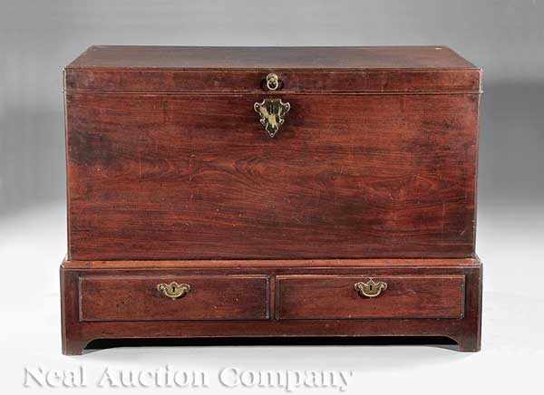 Appraisal: A George III Carved Mahogany Blanket Chest late th c