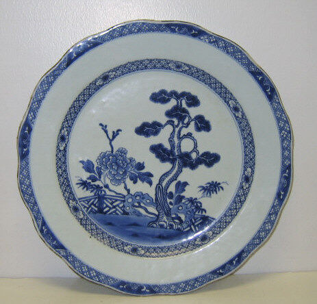 Appraisal: CHINESE BLUE AND WHITE PORCELAIN CHARGER Possibly Chinese Export for