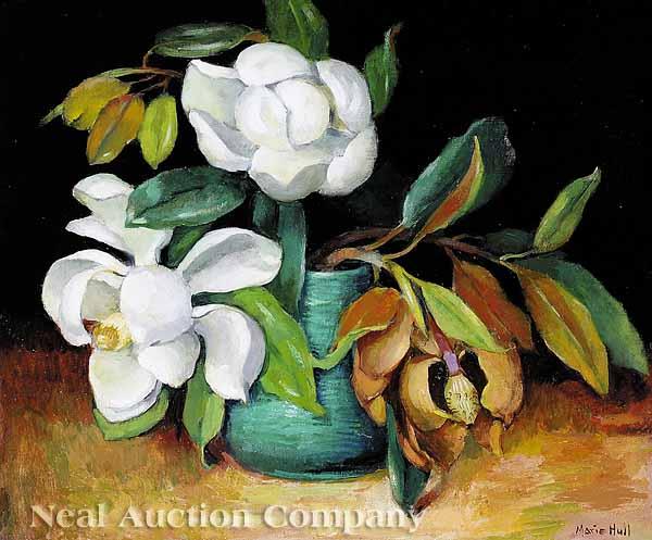 Appraisal: Marie Atkinson Hull American Mississippi - Still Life of Magnolias