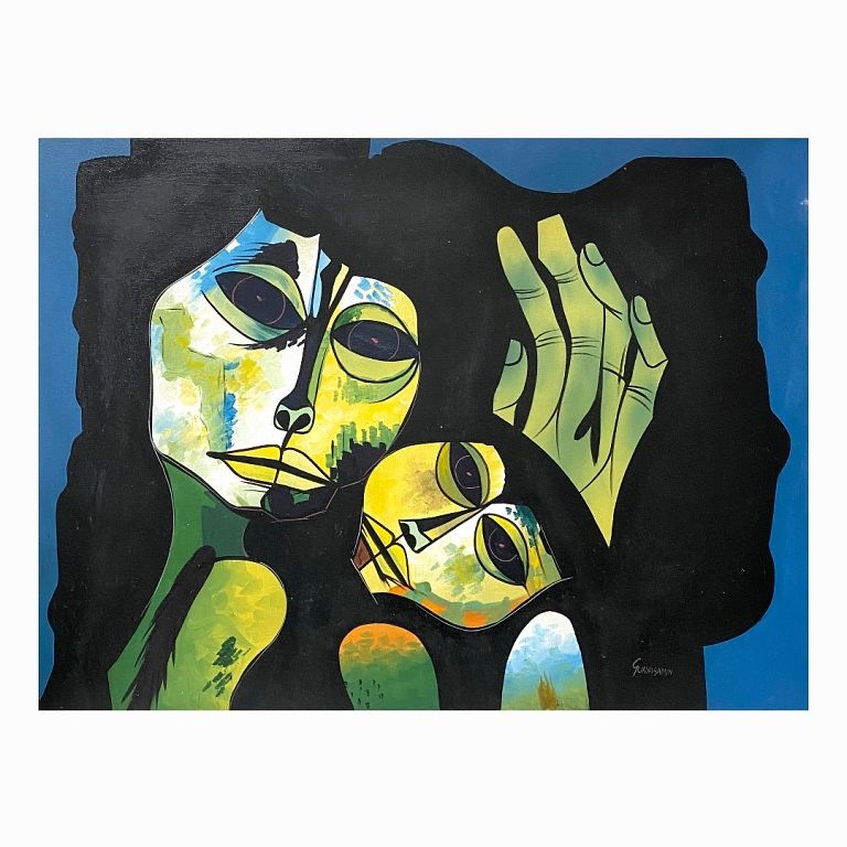 Appraisal: Possibly Oswaldo Guayasamin - Ecuador Possibly Oswaldo Guayasamin - Ecuador