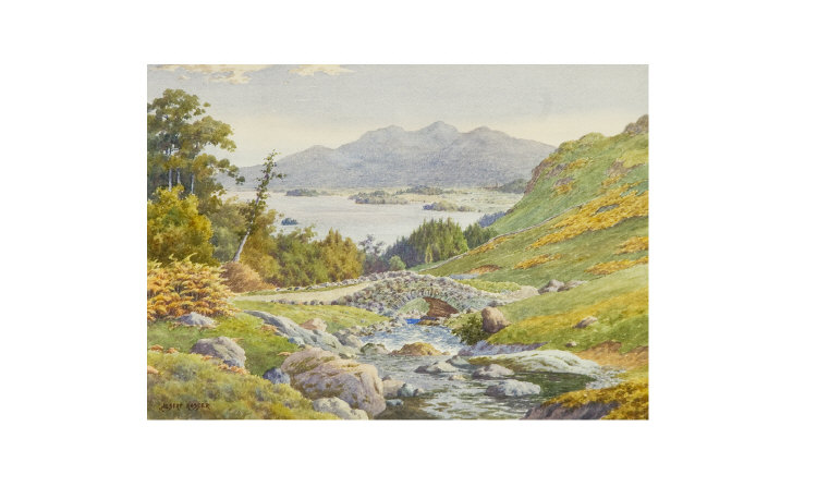 Appraisal: Albert Rosser British Painter Title Ashness Bridge Derwentwater Watercolour Signed