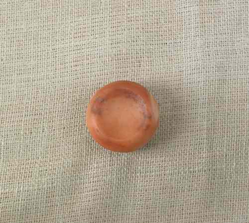 Appraisal: Rose quartz discoidal labeled St Francis County Missouri dia