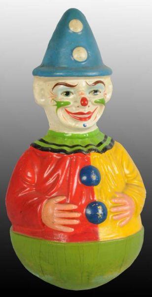 Appraisal: German Musical Roly-Poly Clown Description Great colors No damage other