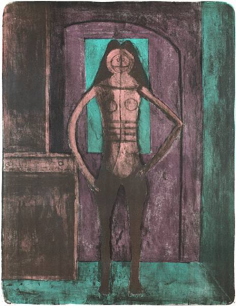 Appraisal: Rufino Tamayo Mexican - Femme au Collant Noir from Mujeres