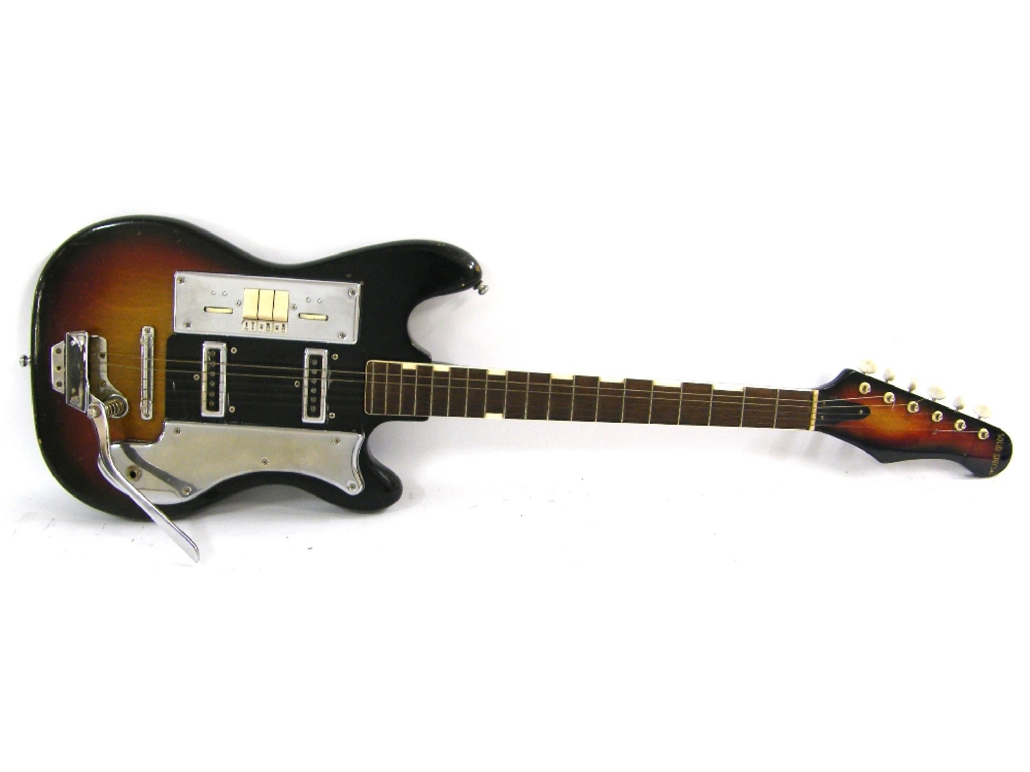 Appraisal: Teisco VN- electric guitar sunburst finish with various marks and