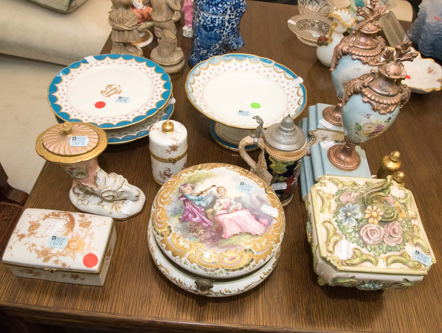 Appraisal: Assorted porcelain items including Pickard Limoges and other makers