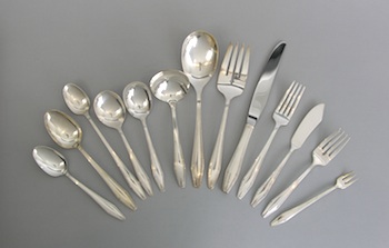 Appraisal: A Sterling Silver Luncheon Service for Eight in Formality Pattern