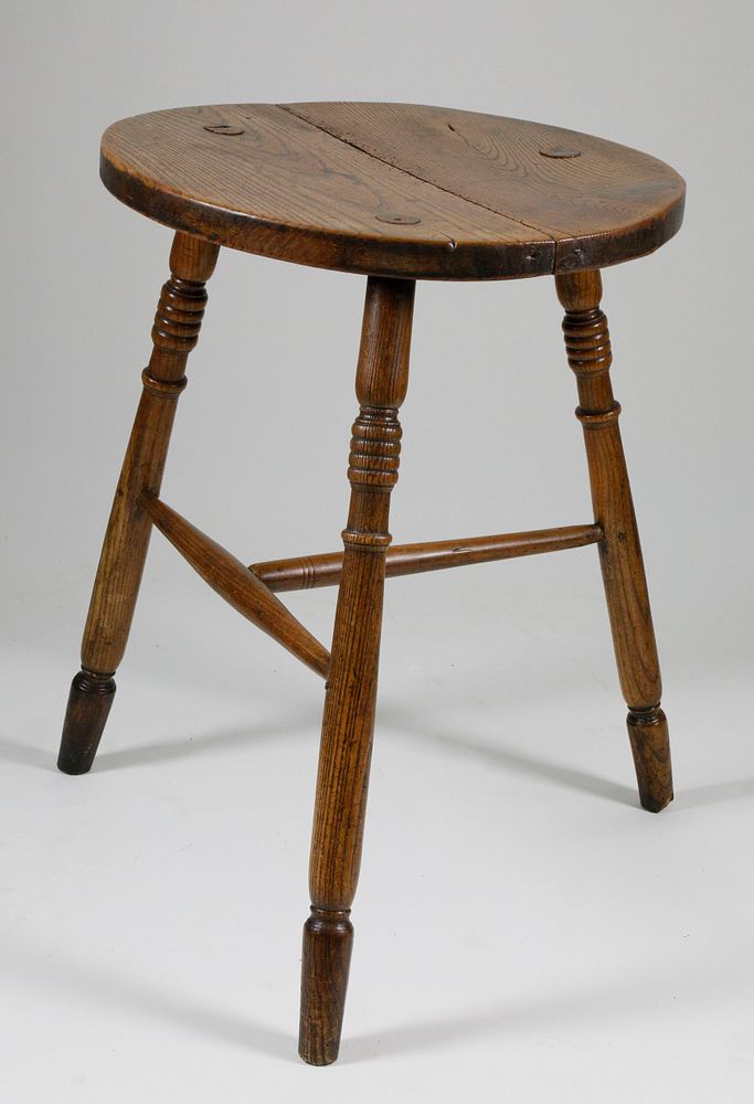 Appraisal: th Century English Elm Cricket Table th Century English Elm