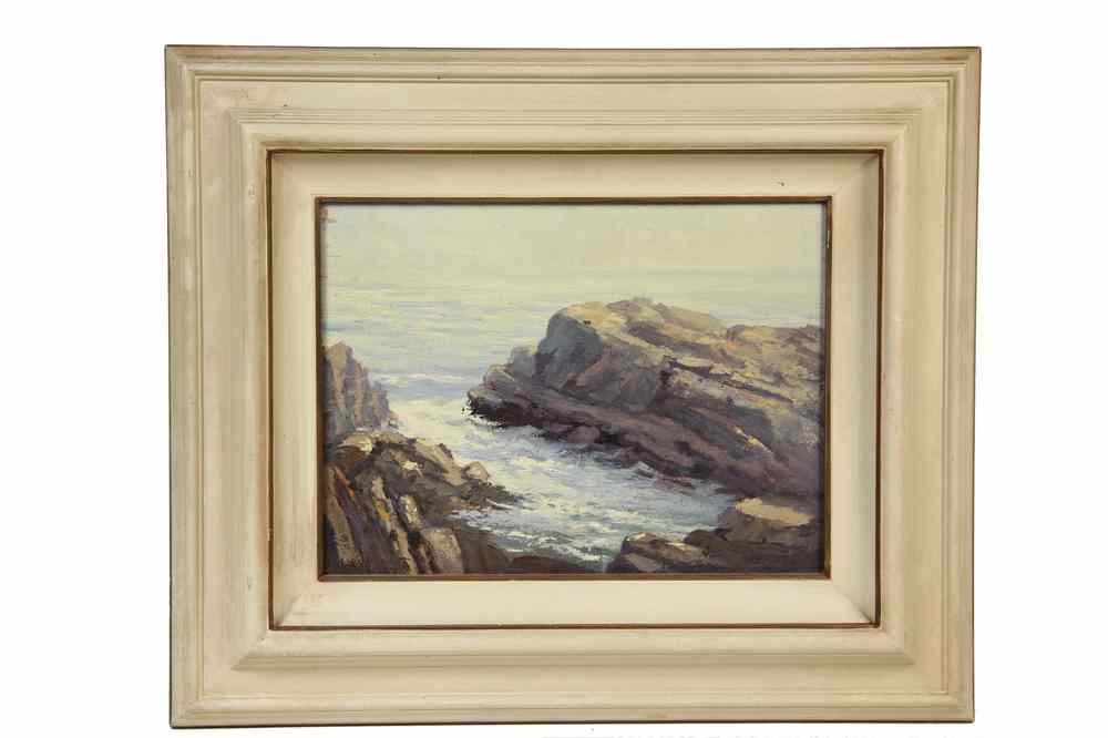 Appraisal: OOB - 'Coast at Ogunquit Maine' by Leon Durand Bonnet