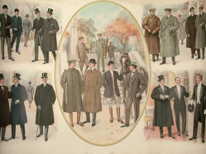 Appraisal: British School early th century- Mayfair Fashions Autumn Winter chromolithograph