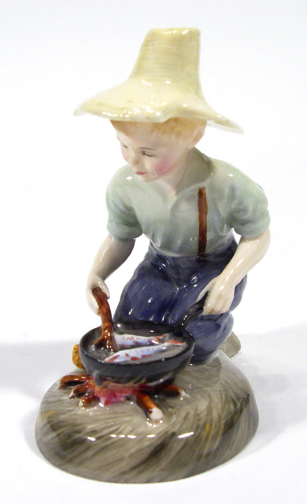 Appraisal: Hand painted Royal Doulton figure - River Boy HN factory