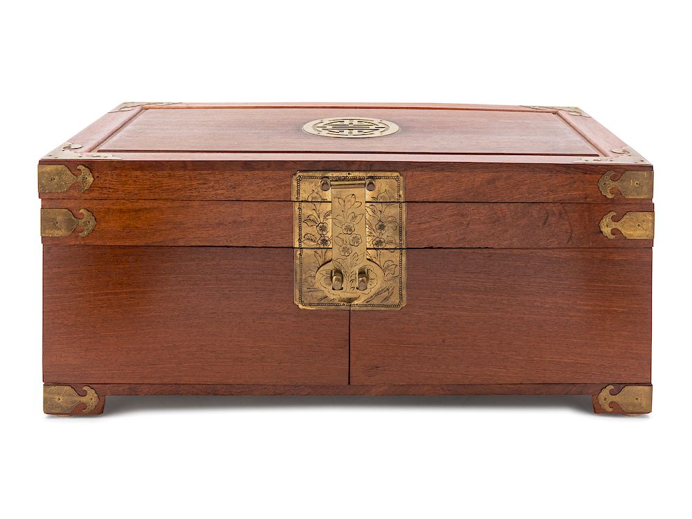 Appraisal: A Chinese Hardwood Chest Height x length x depth in