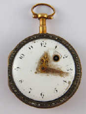 Appraisal: A late th early th century pocket watch with stone