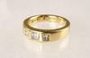 Appraisal: LADY'S RING - K yellow gold Etienne Perret design flush