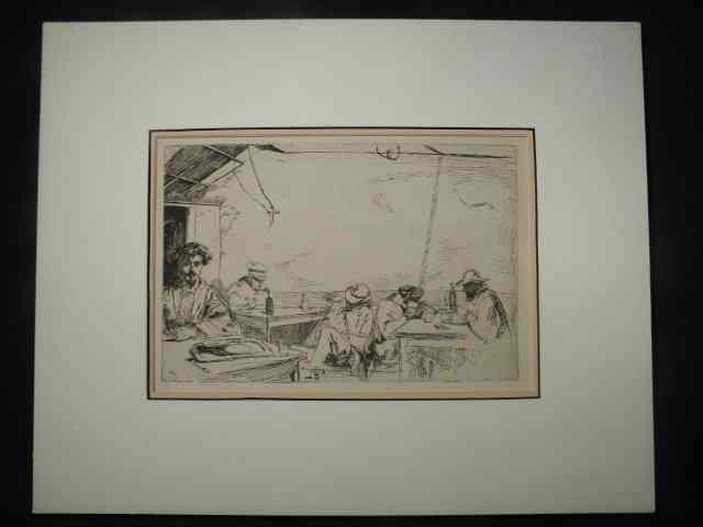 Appraisal: James Abbott McNeill Whistler American - etching and drypoint on