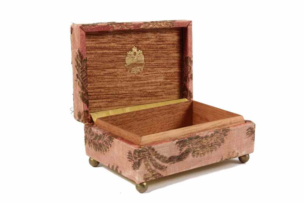 Appraisal: JEWEL BOX- according to a note in Russian which accompanies