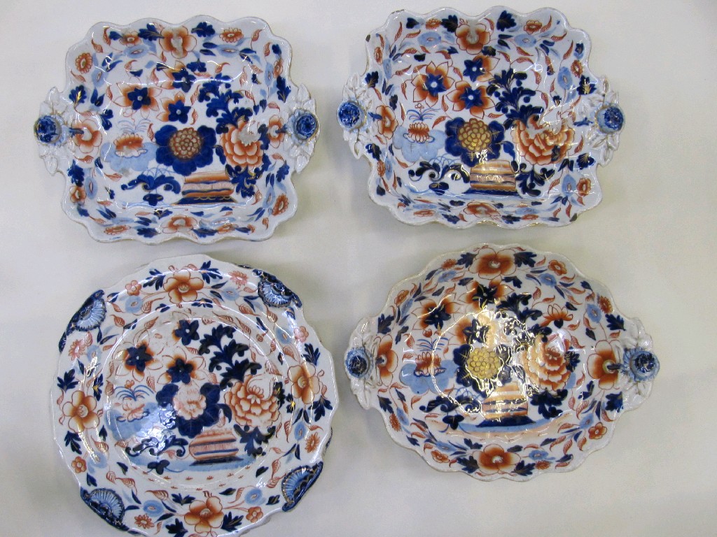 Appraisal: Ironstone china dessert service