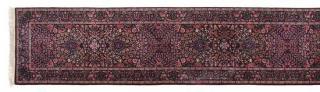 Appraisal: A Kermanshah Wool Runner feet inches x feet inches A