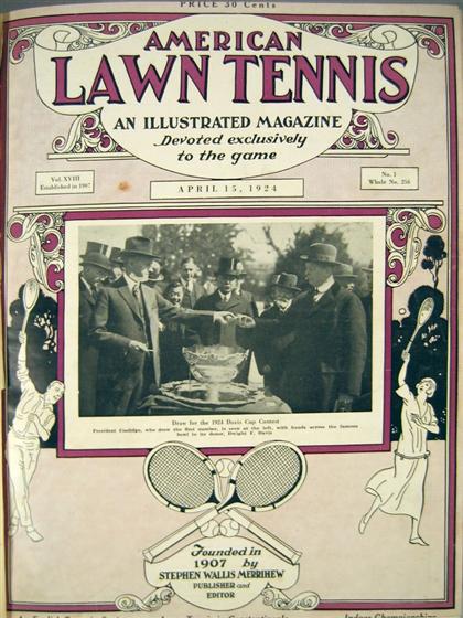 Appraisal: vols Lawn Tennis - Periodical Literature American Lawn Tennis April